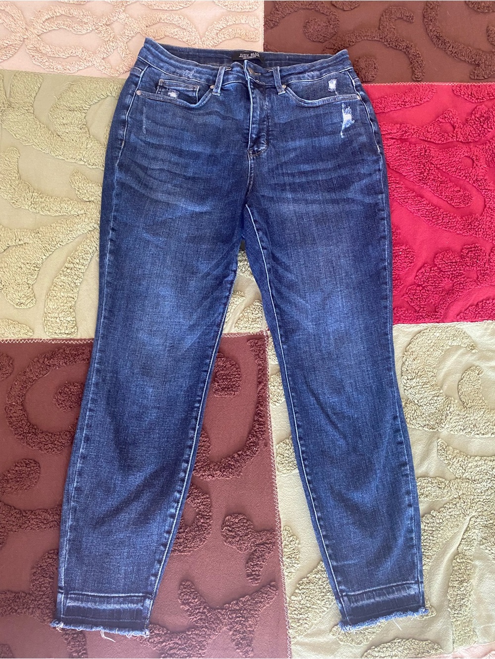 Judy Blue Dark Blue Ankle Jeans